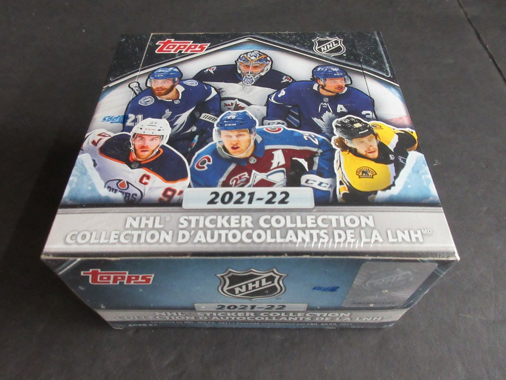 2021/22 Topps Hockey NHL Sticker Collection Box (50/5)