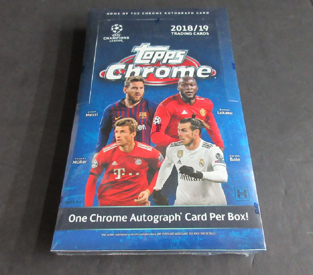 2018/19 Topps Chrome UEFA Soccer Box (Hobby) (18/4)