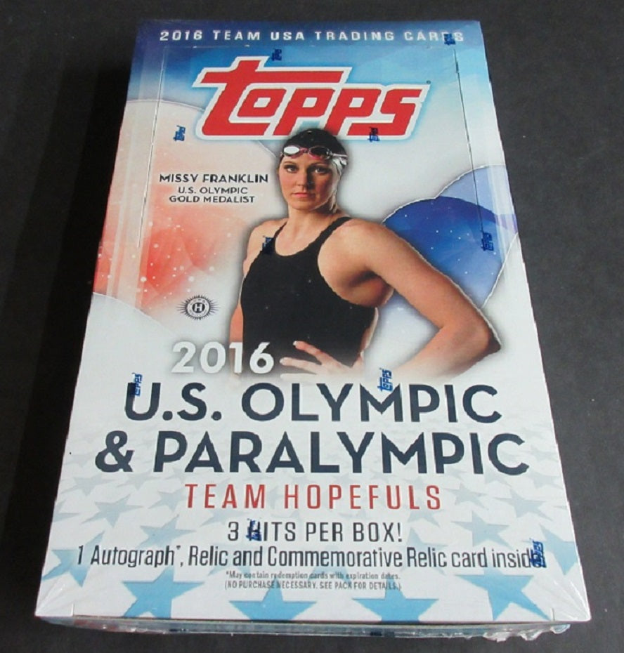 2016 Topps U.S. Olympic & Paralympic Trading Card Box (Hobby) (24/8)