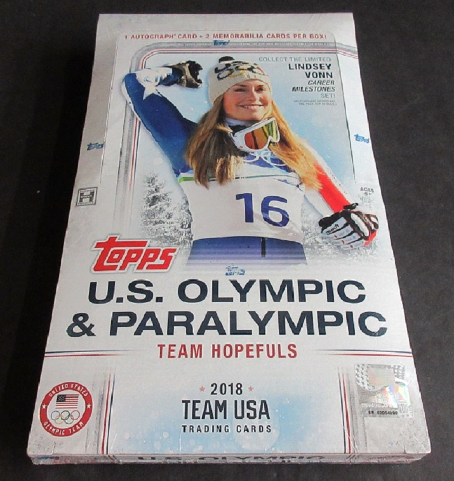 2018 Topps U.S. Olympic & Paralympic Trading Card Box (Hobby) (24/8)