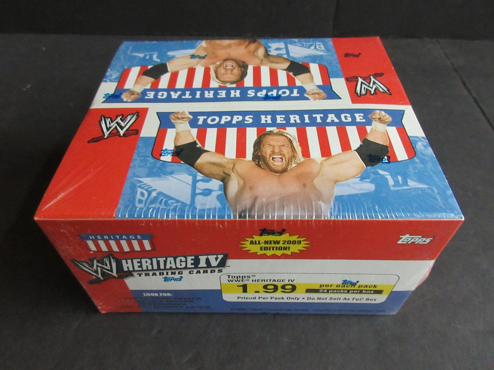 2009 Topps Heritage IV WWE Wrestling Box (Retail) (24/5)