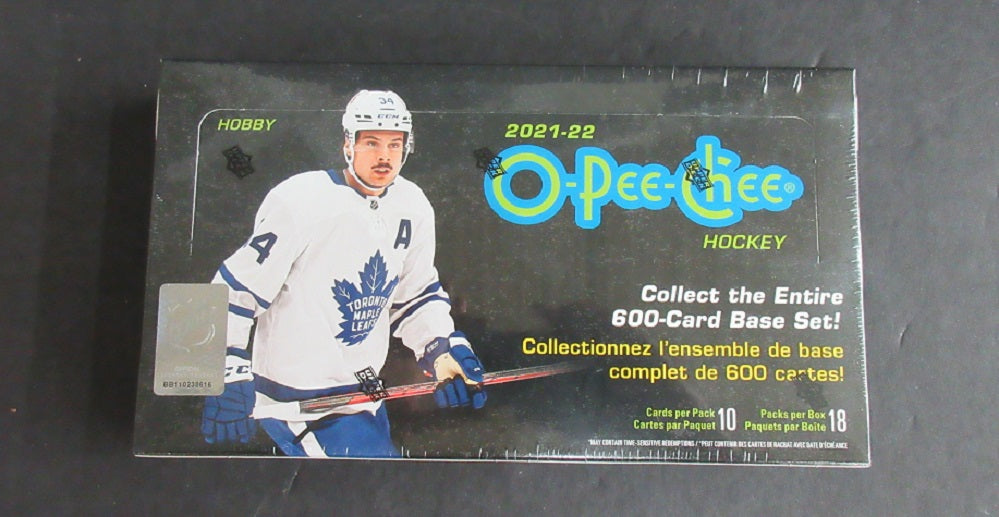 2021/22 Upper Deck OPC O-Pee-Chee Hockey Box (Hobby) (18/10)