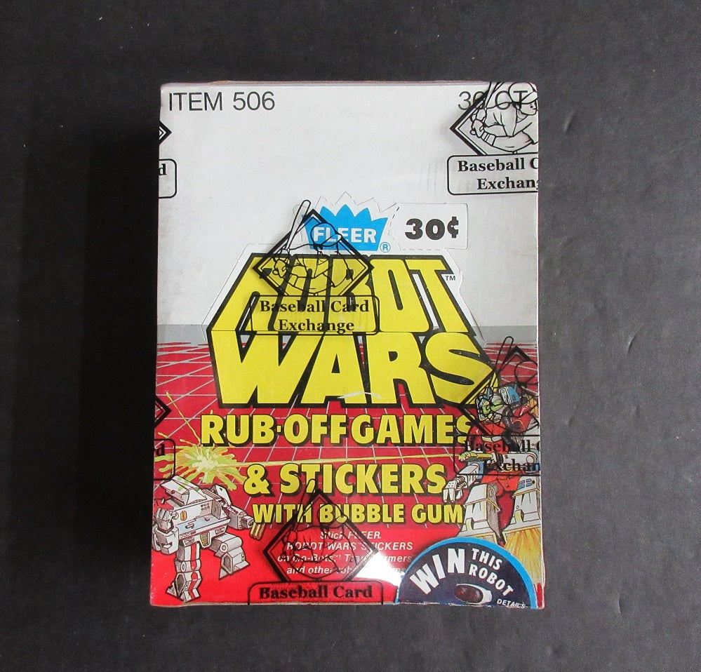 1985 Fleer Robot Wars Wax Box (BBCE)