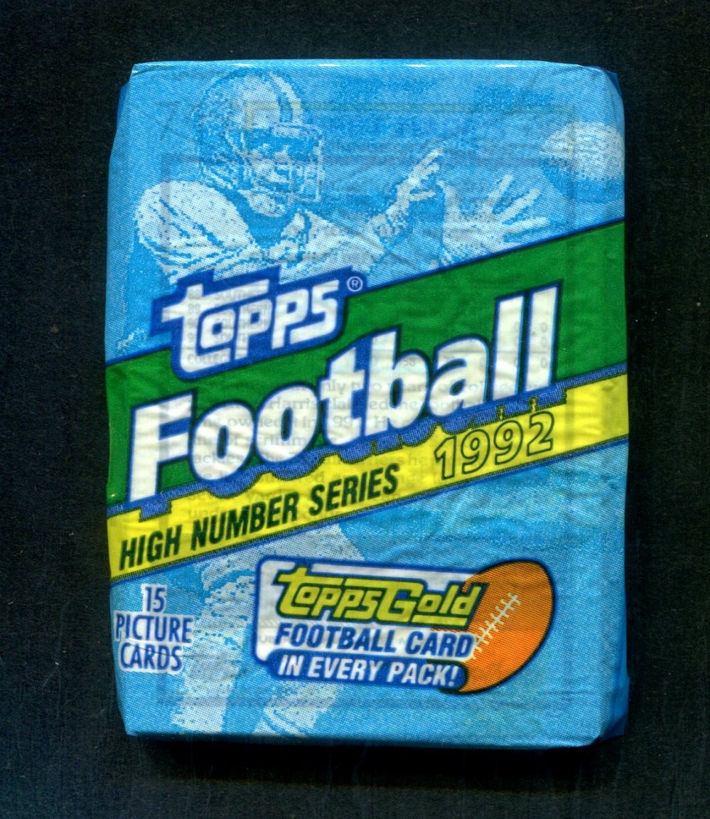 1992 Topps Football Unopened High Number Series Pack