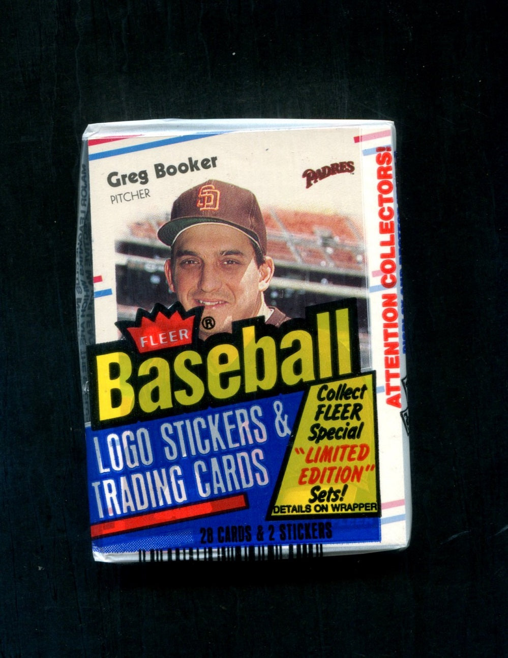 1988 Fleer Baseball Unopened Cello Pack