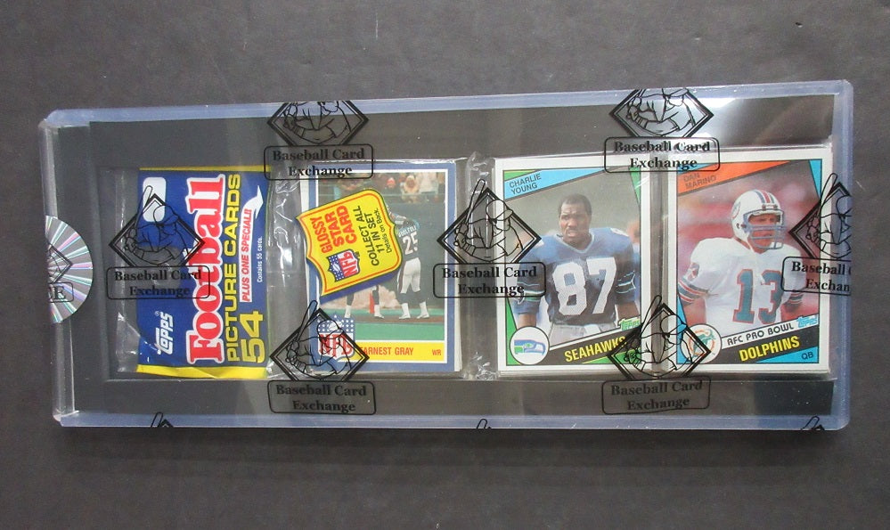 1984 Topps Football Unopened Rack Pack (BBCE) (Marino Top)