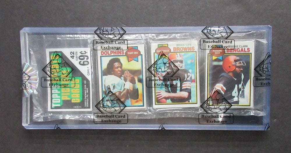 1979 Topps Football Unopened Rack Pack (BBCE) (Griese Back)