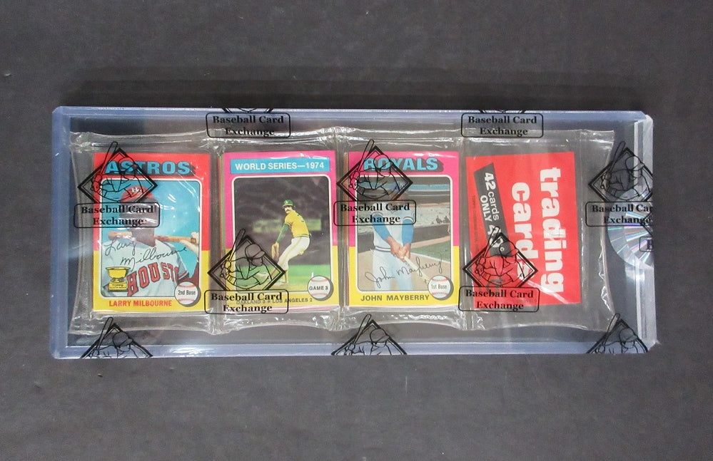 1975 Topps Baseball Unopened Rack Pack (BBCE) (Hernandez Back)