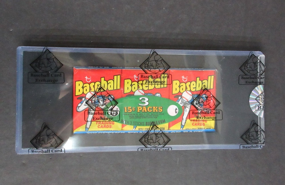 1975 Topps Baseball Unopened Wax Pack Tray (BBCE) (Read)