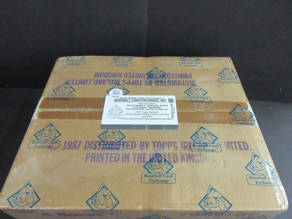 1987 Topps Baseball Tiffany Factory Set Case (6 Sets) (BBCE) (A11582)