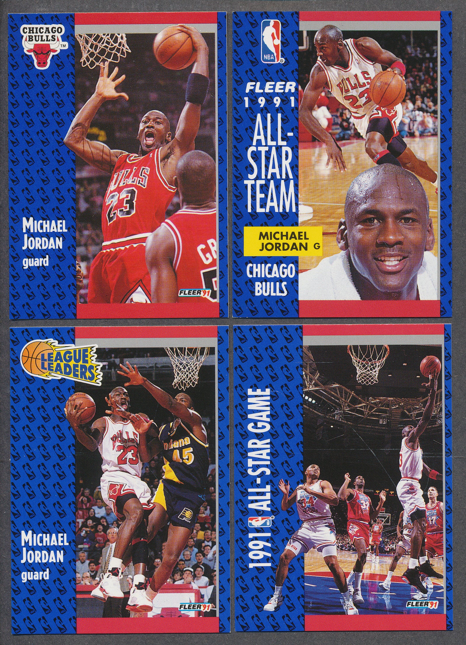 1991/92 Fleer Basketball Complete Series 1 Complete Set NM/MT (240) (23-218)