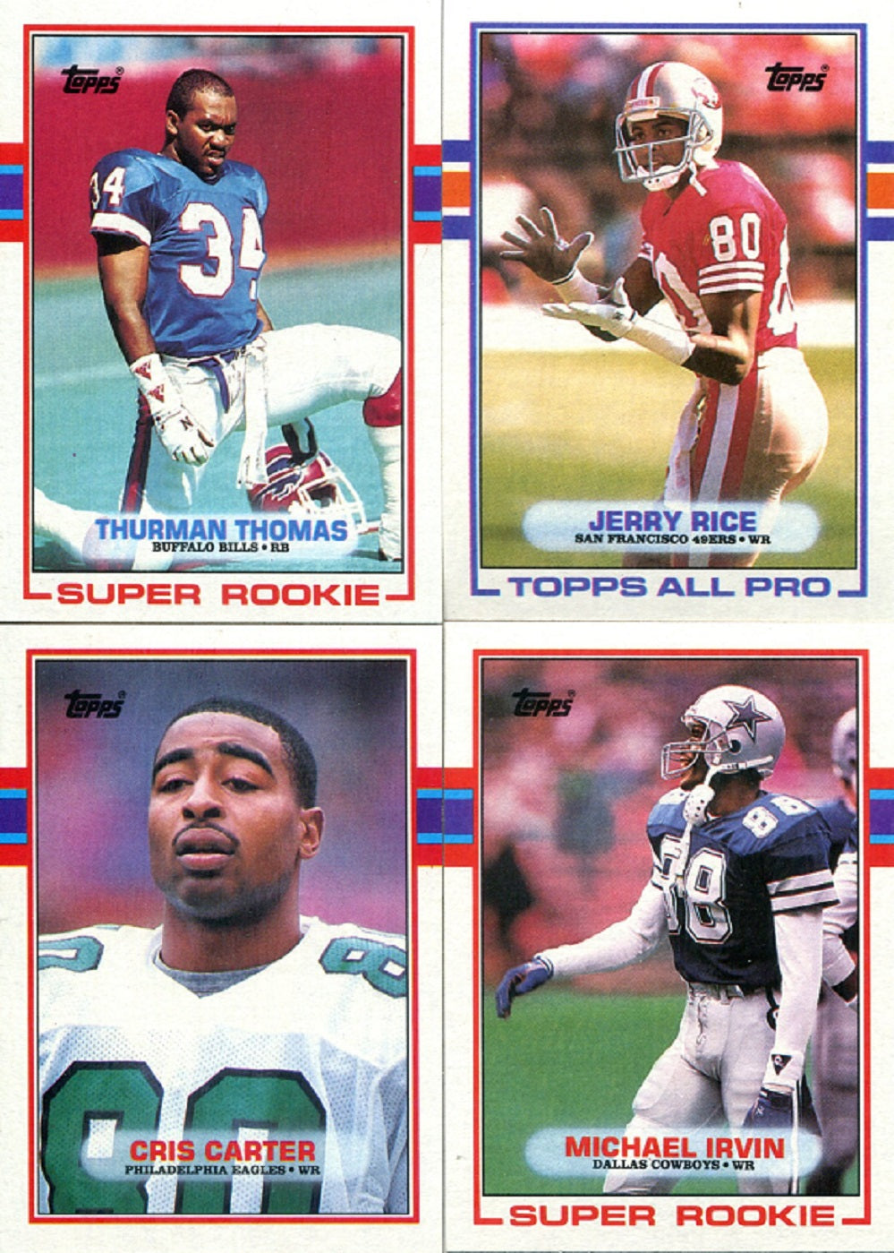 1989 Topps Football Complete Set NM/MT (396) (23-222)