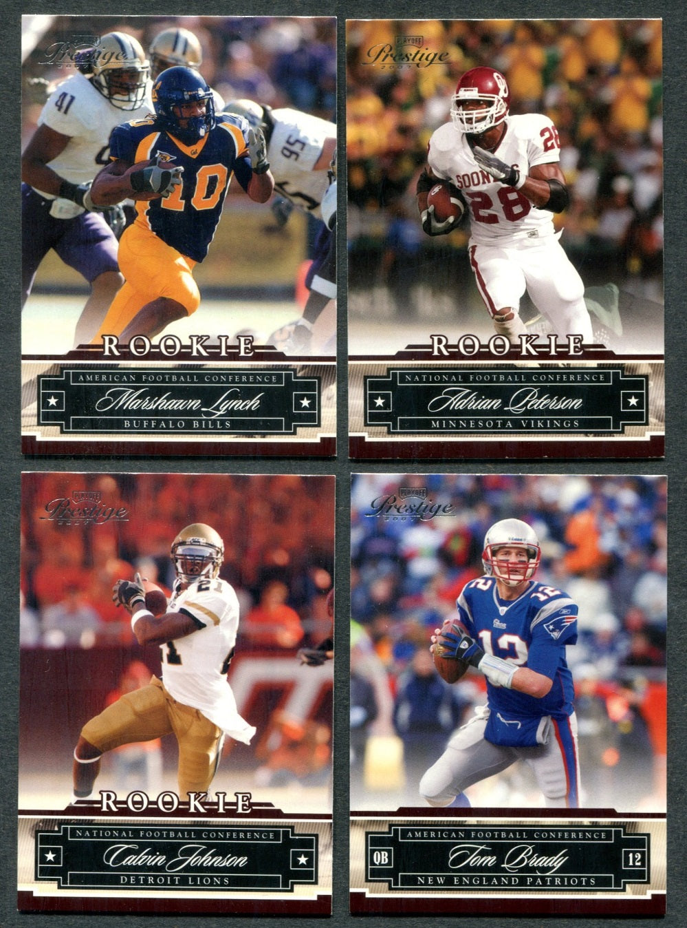 2007 Playoff Prestige Football Complete Set NM/MT (250) (23-210)