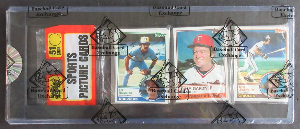 1983 Topps Baseball Unopened Rack Pack (Boggs Back) (BBCE)