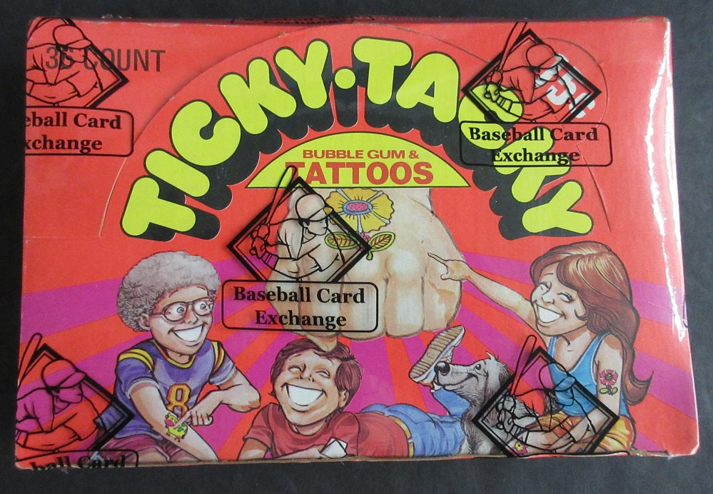 1971 Donruss Ticky Tacky Tattoos Unopened Wax Box (BBCE)