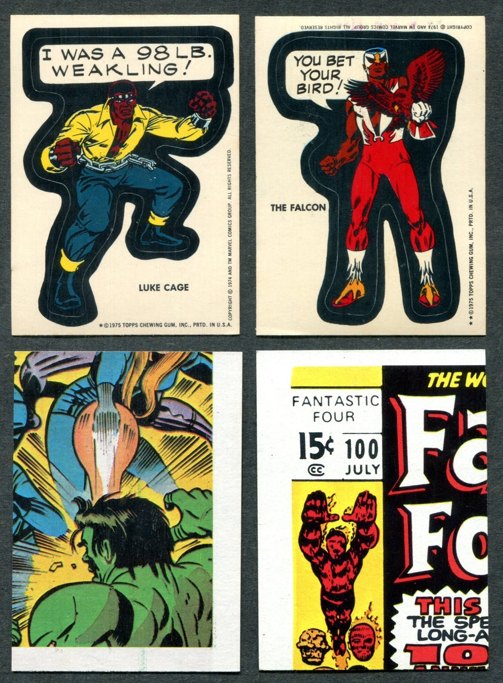 1975 Topps Comic Book Heroes Complete Set (w/ puzzle cards) (40/9) EX/MT NM