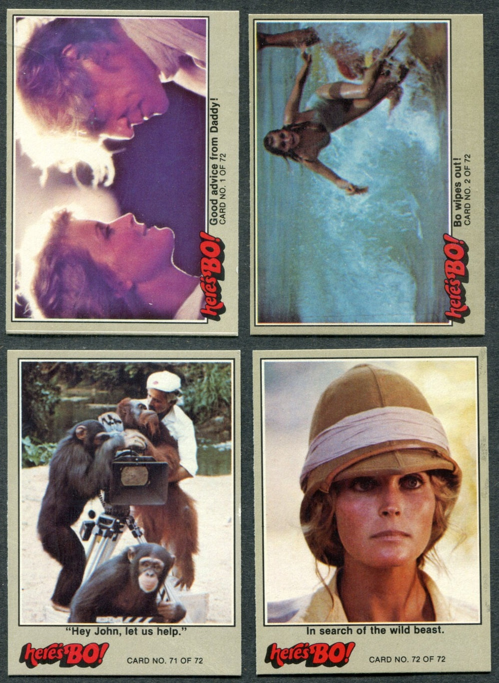 1981 Fleer Here's Bo Complete Set (w/ posters) (72/12) NM NM/MT