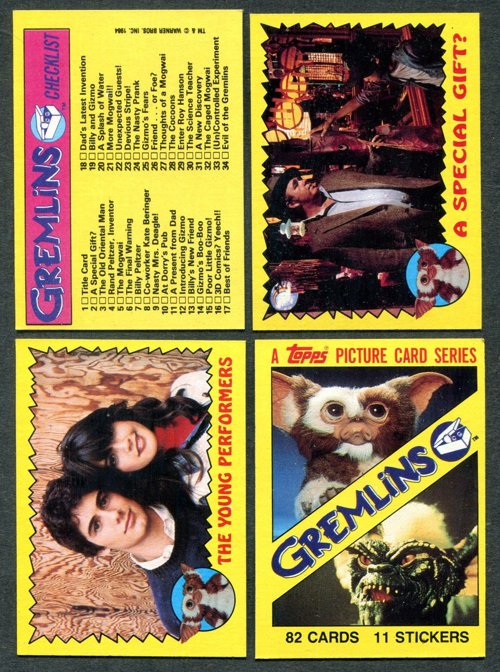 1984 Topps Gremlins Complete Set (82) NM/MT