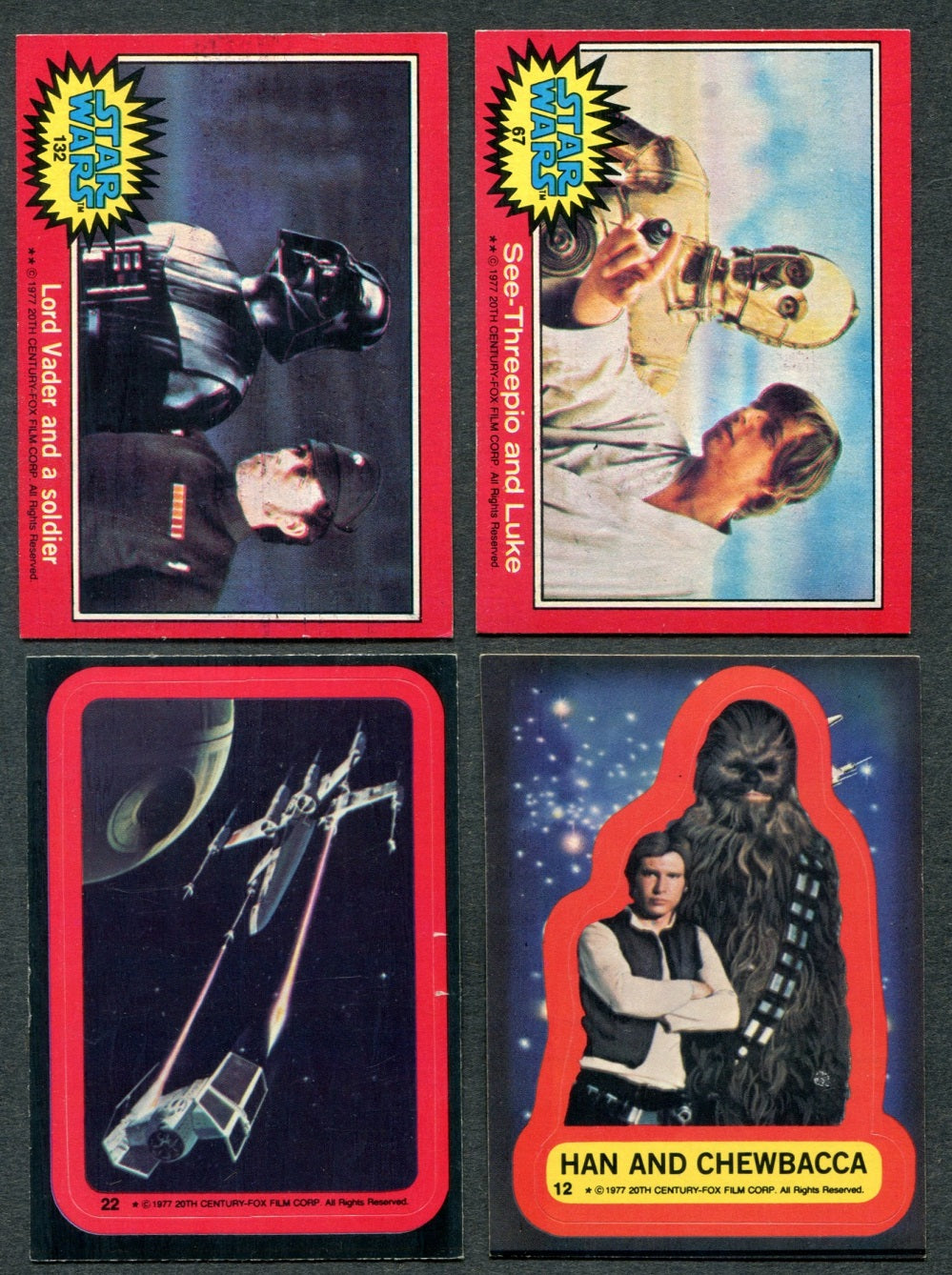 1977 Topps Star Wars Complete Series 2 Set (w/ stickers) (66/11) NM