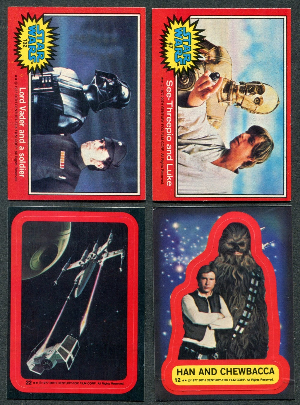 1977 Topps Star Wars Complete Series 2 Set (w/ stickers) (66/11) EX/MT NM