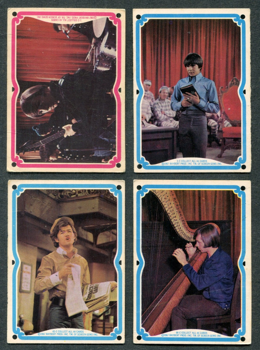 1966 Donruss The Monkees Complete Series C Set (44) VG/EX