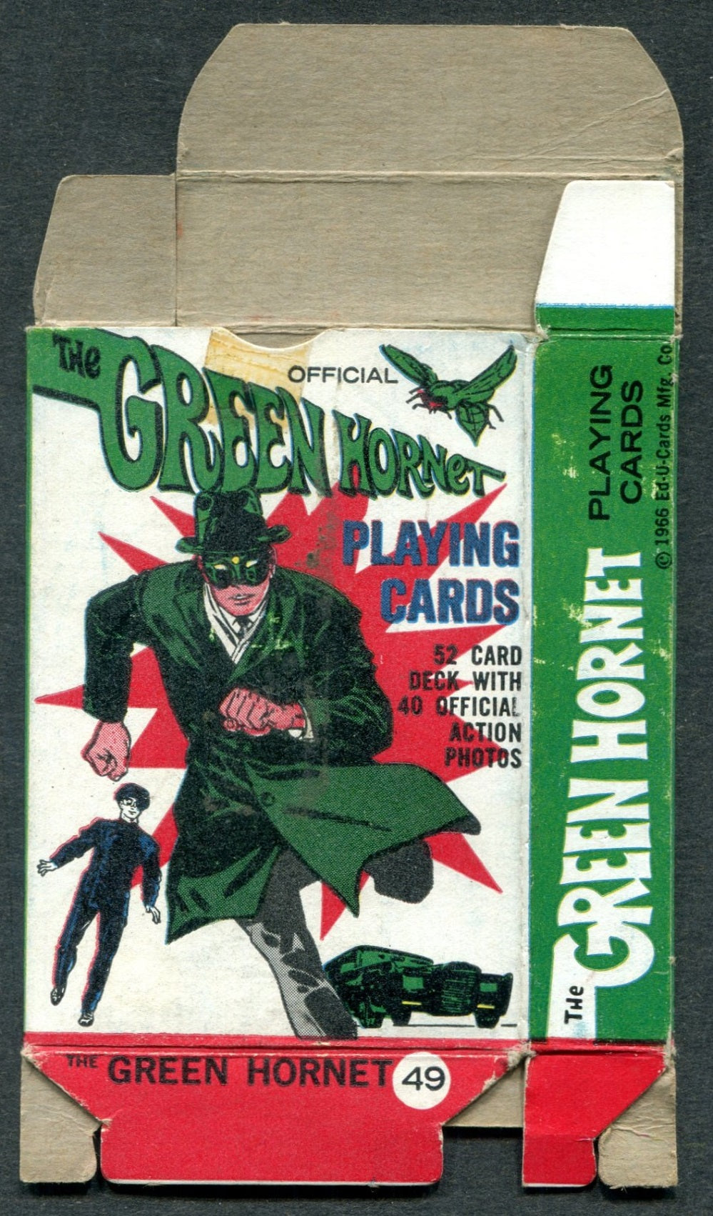 1966 Ed-U-Cards Green Hornet Playing Cards Complete Set (54) (w/ box) EX/MT NM+