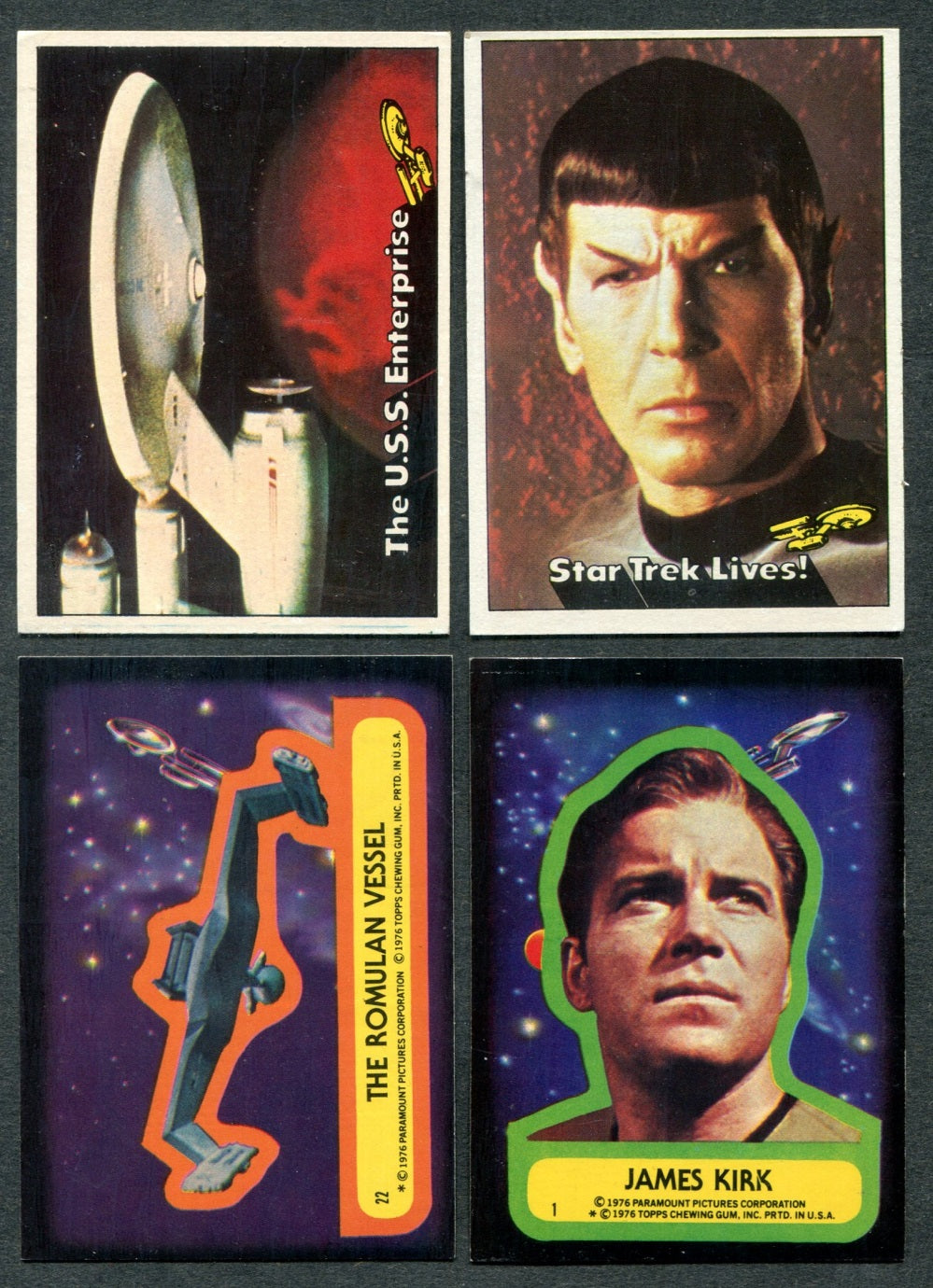 1976 Topps Star Trek Complete Set (w/ stickers) (88/22) NM NM/MT