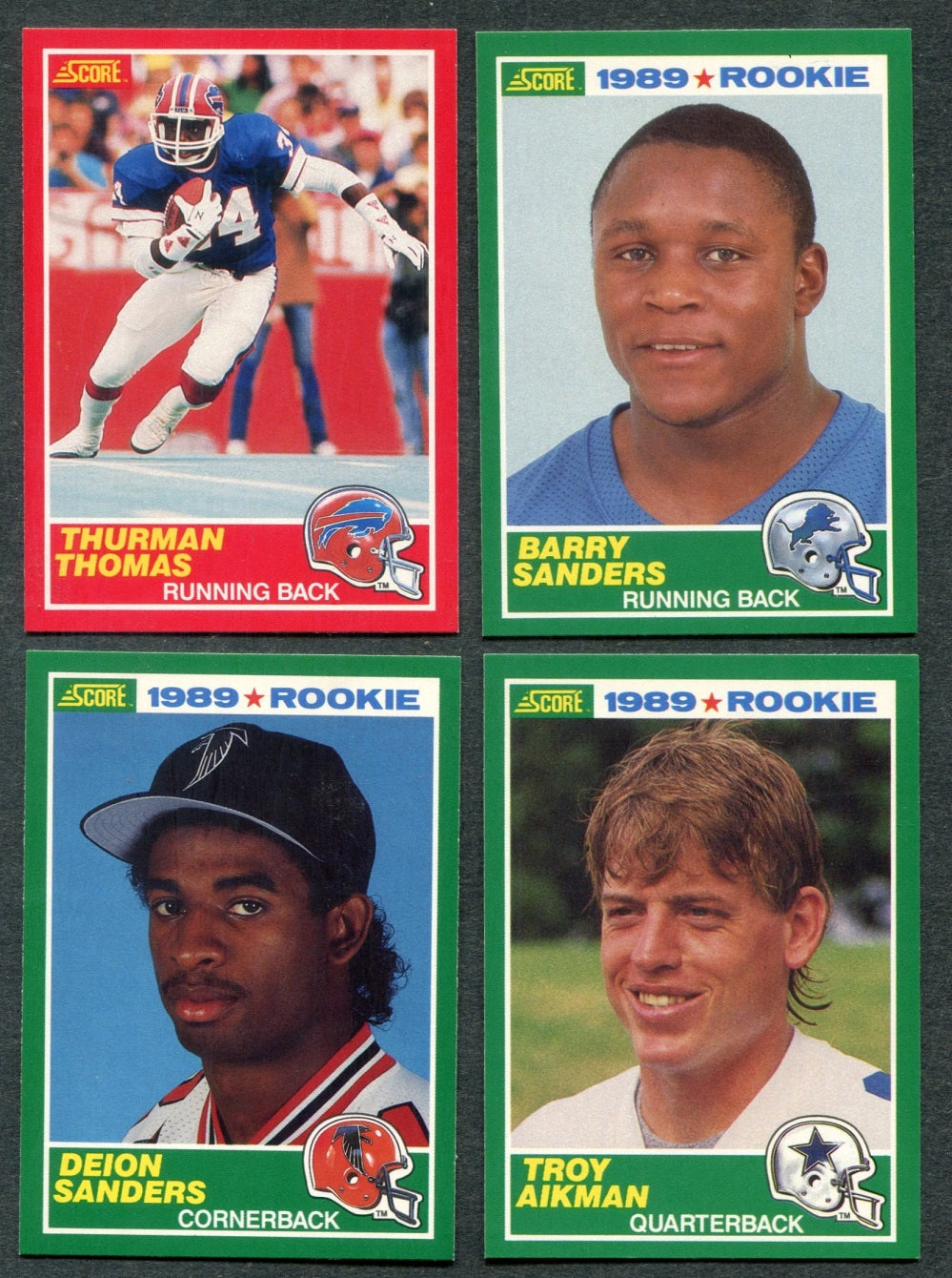 1989 Score Football Complete Set NM/MT (330) (23-270)