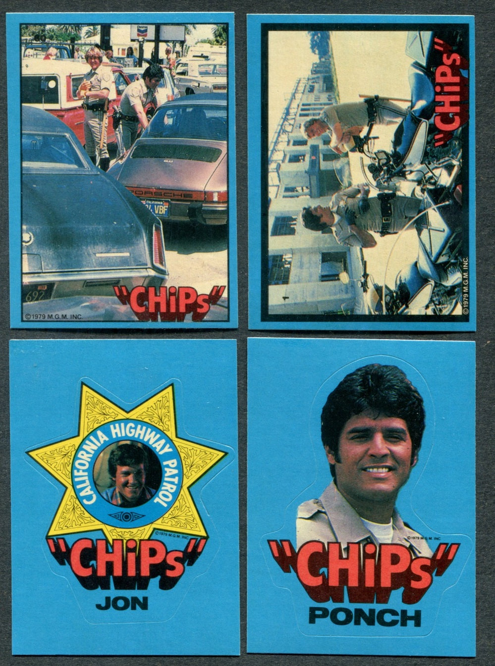 1979 Donruss CHiPs Complete Set (w/ stickers) (60/6) NM NM/MT