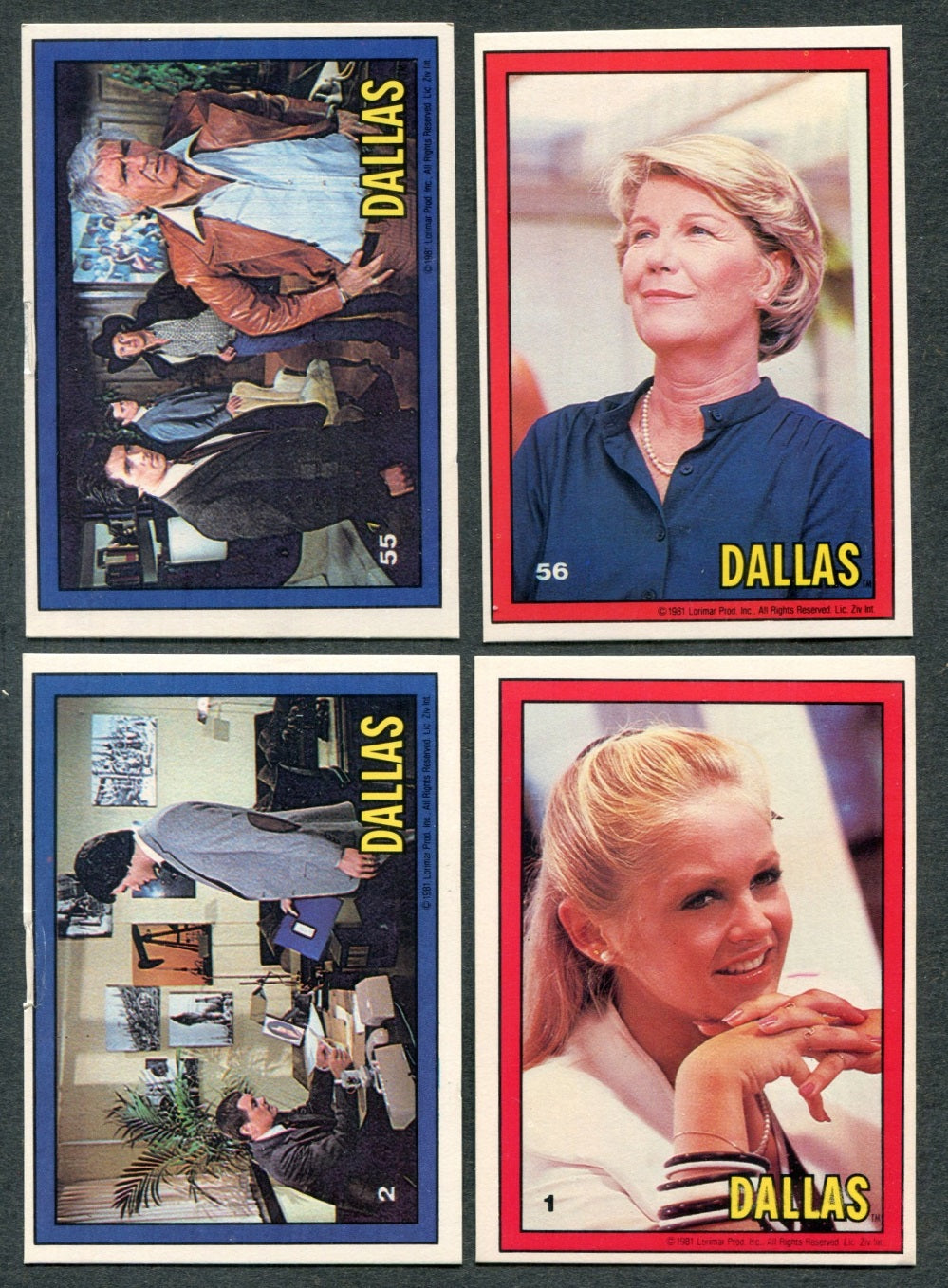 1981 Donruss Dallas Complete Set (56) NM NM/MT