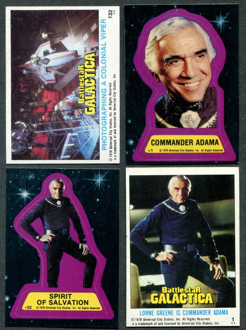 1978 Topps Battlestar Galactica Complete Set (w/ stickers) (132/22) NM NM+