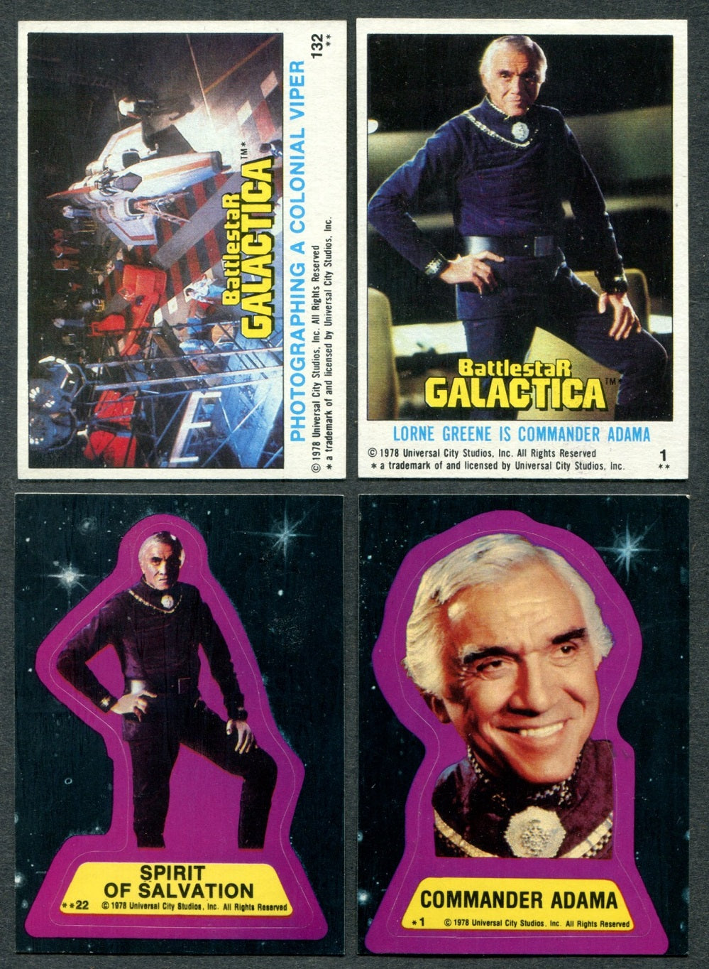 1978 Topps Battlestar Galactica Complete Set (w/ stickers) (132/22) NM NM/MT