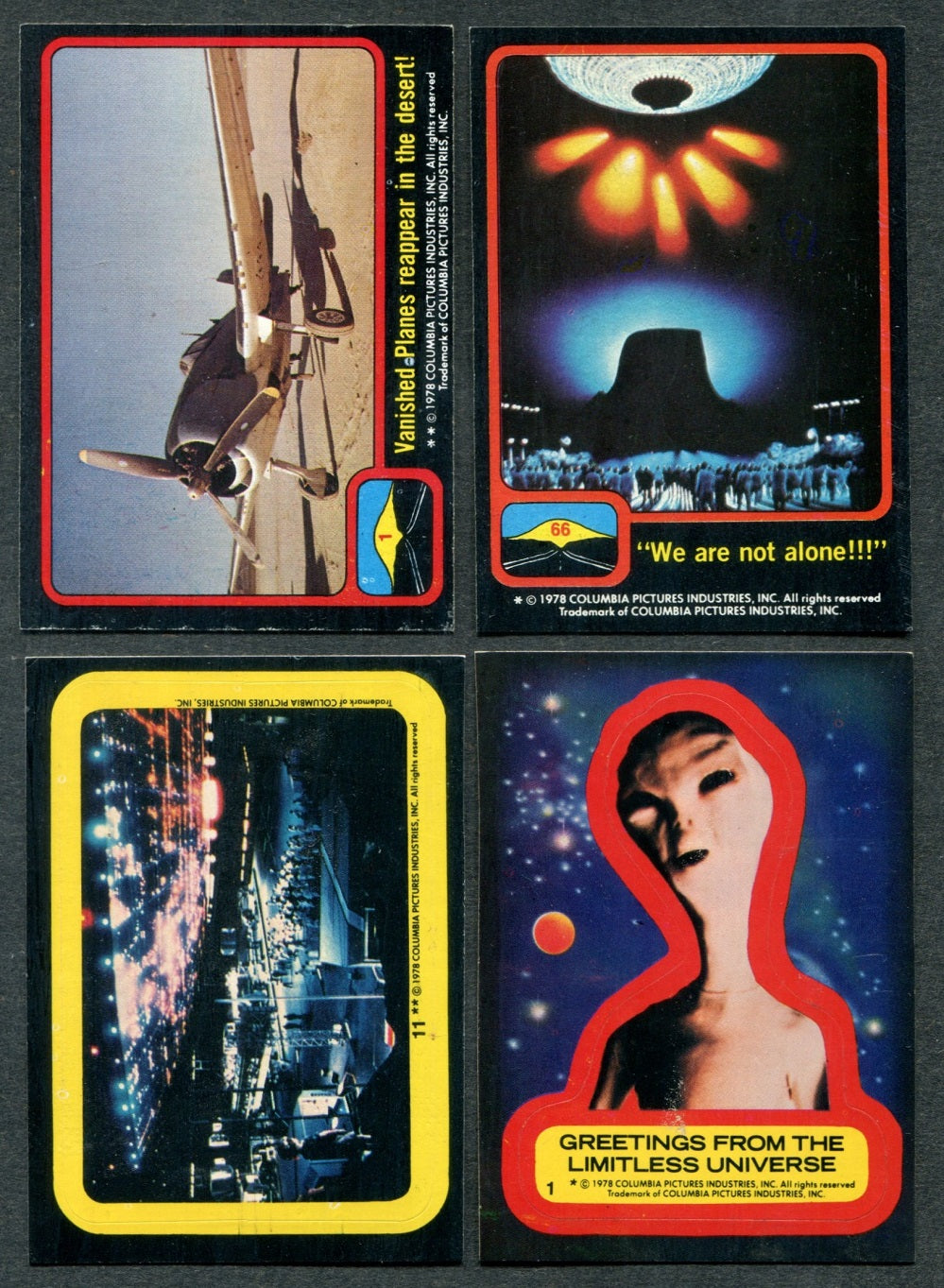 1978 Topps Close Encounters Complete Set (w/ stickers) (66/11) EX/MT NM