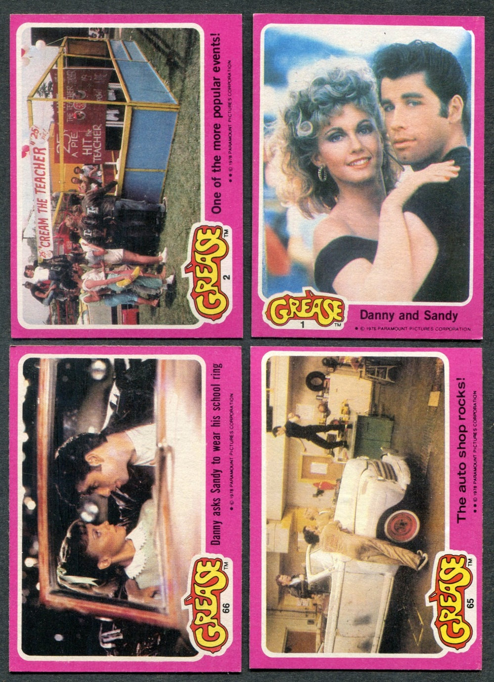 1978 Topps Grease Complete Series 2 Set (66) NM