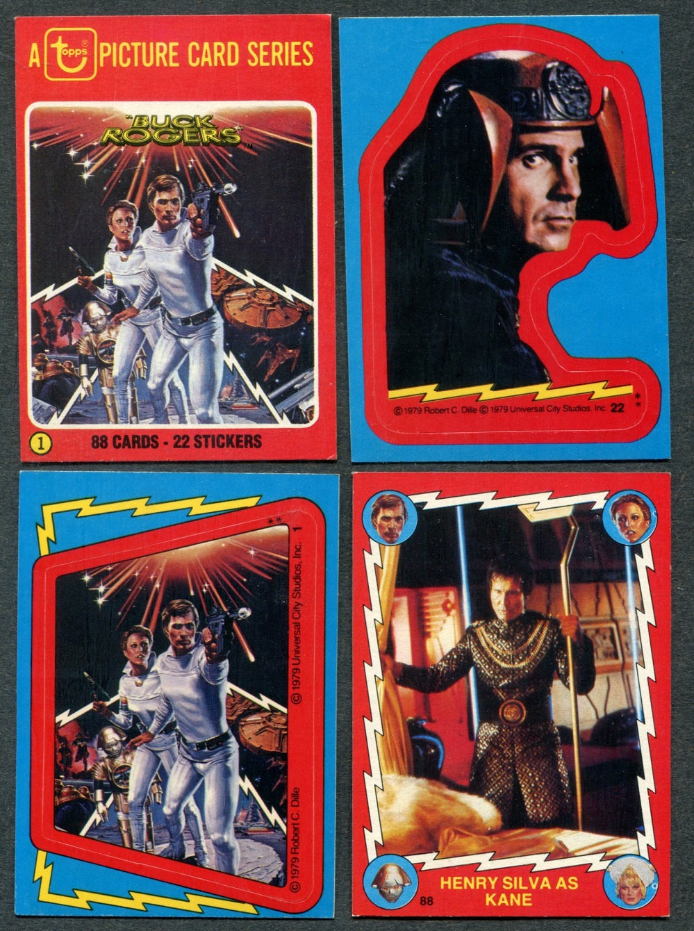 1979 Topps Buck Rogers Complete Set (w/ stickers) (88/22) NM