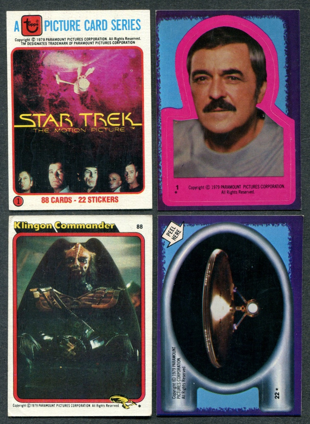 1979 Topps Star Trek Complete Set (w/ stickers) (88/22) EX/MT NM