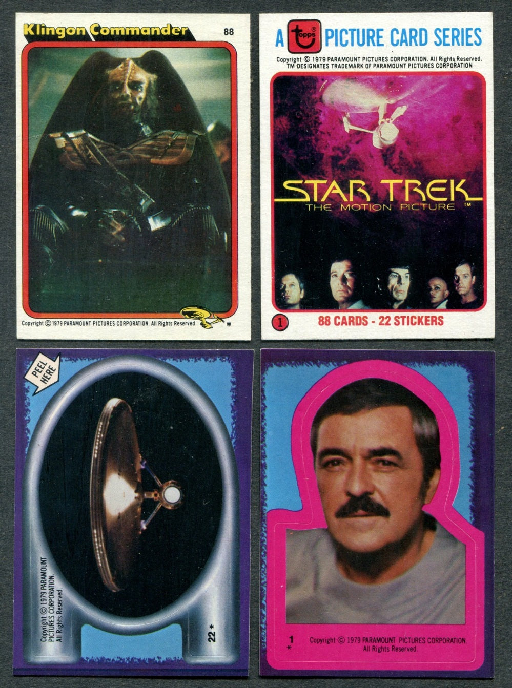 1979 Topps Star Trek Complete Set (w/ stickers) (88/22) NM NM+