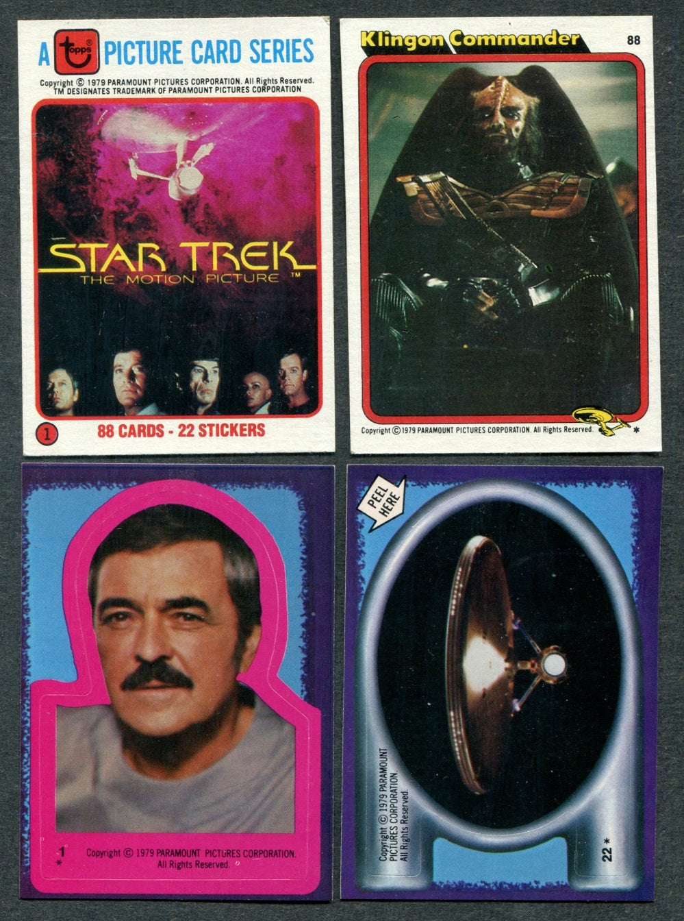 1979 Topps Star Trek Complete Set (w/ stickers) (88/22) NM NM/MT