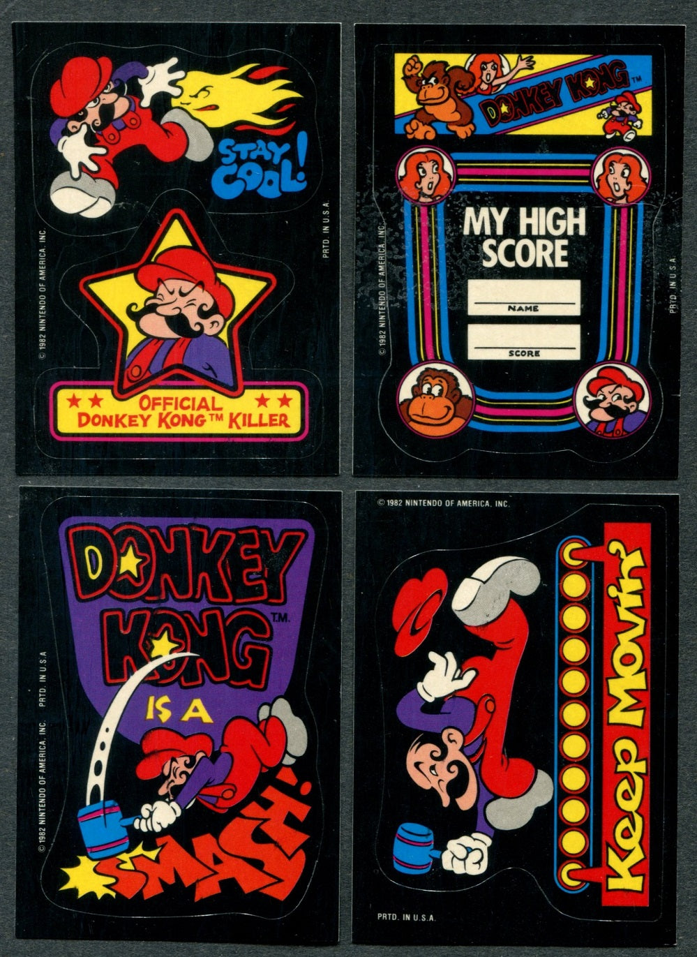1982 Topps Donkey Kong Complete Set (36) NM NM/MT