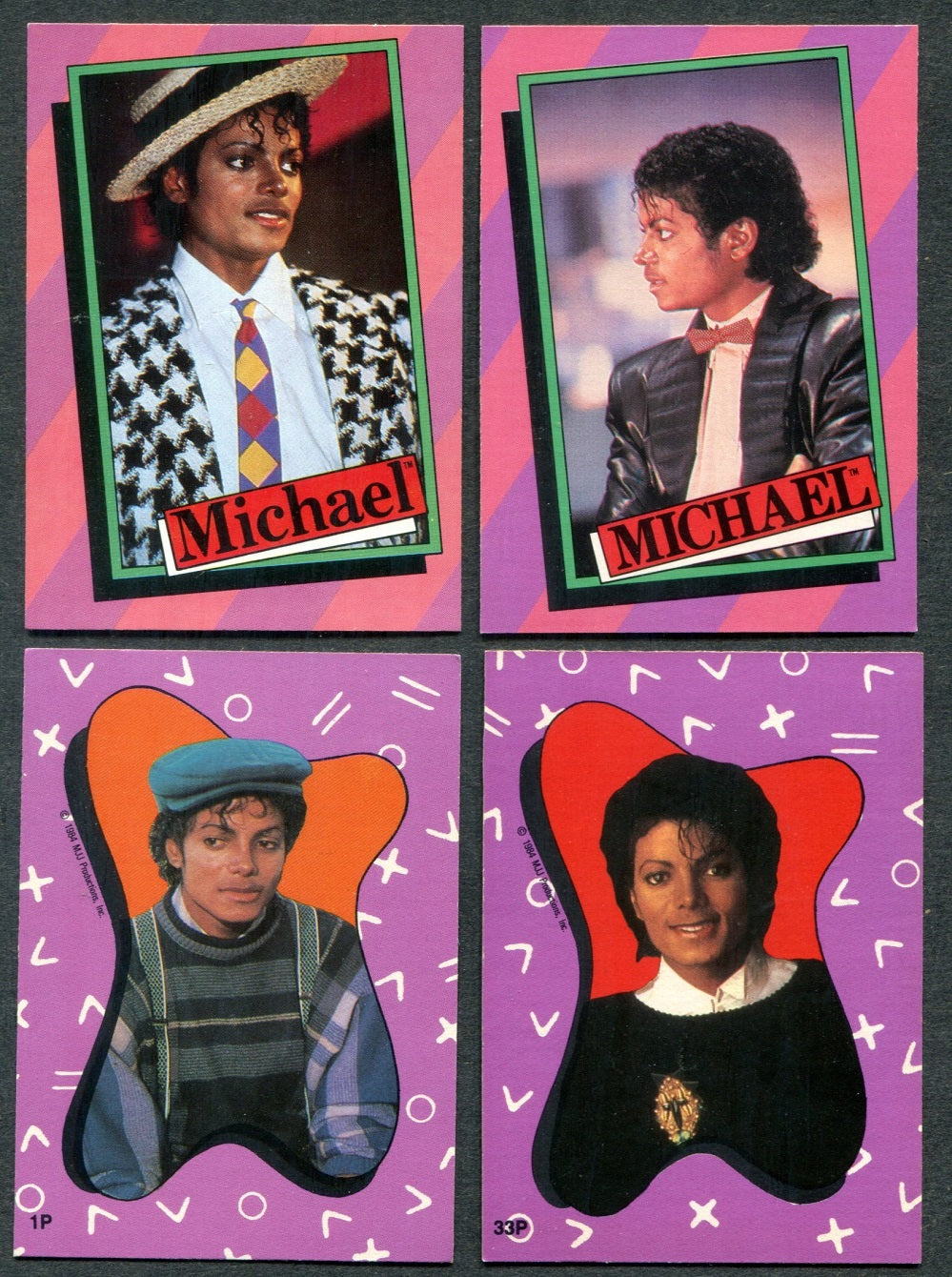 1984 Topps Michael Jackson Complete Series 1 Set (w/ stickers) (33/33) NM NM+
