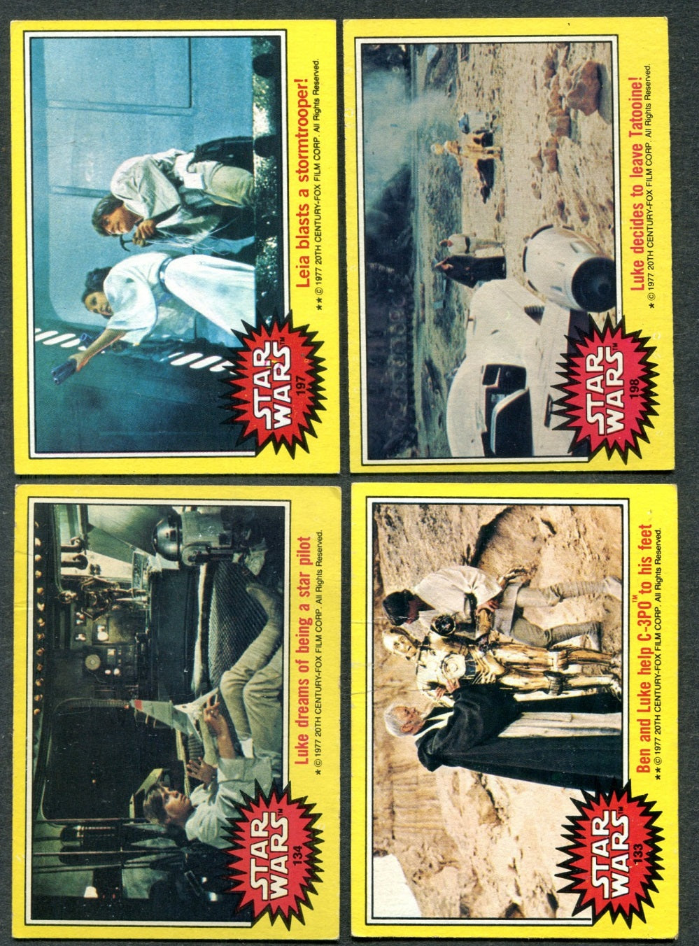 1977 Topps Star Wars Complete Series 3 Set (66) EX/MT NM