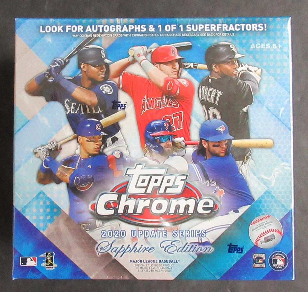 2020 Topps Chrome Baseball Update Series Sapphire Edition Box (8/4)