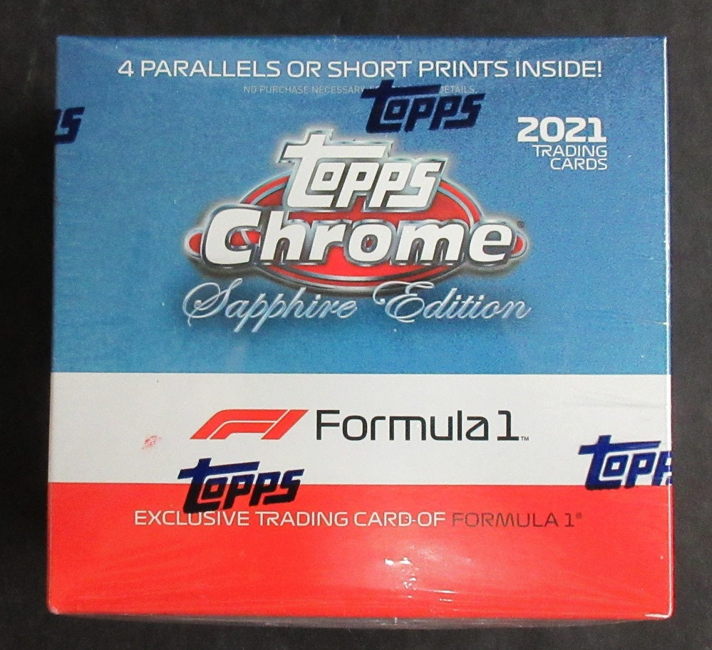 2021 Topps Chrome F1 Formula 1 Racing Sapphire Edition Box (8/4)