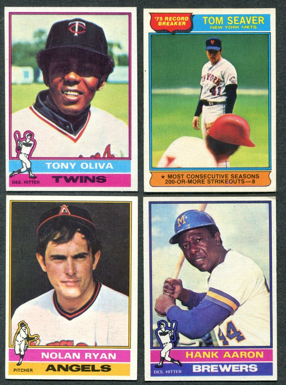 1976 Topps Baseball Complete Set EX EX/MT (660) (23-281)