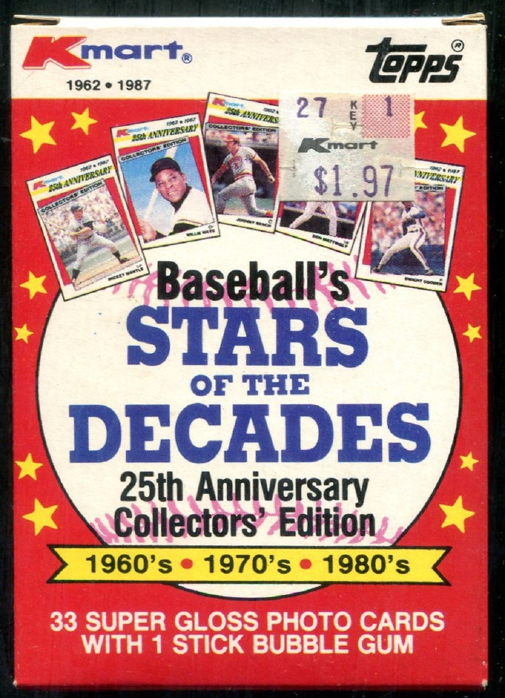 1987 Topps Baseball K-Mart Stars of the Decades Factory Set