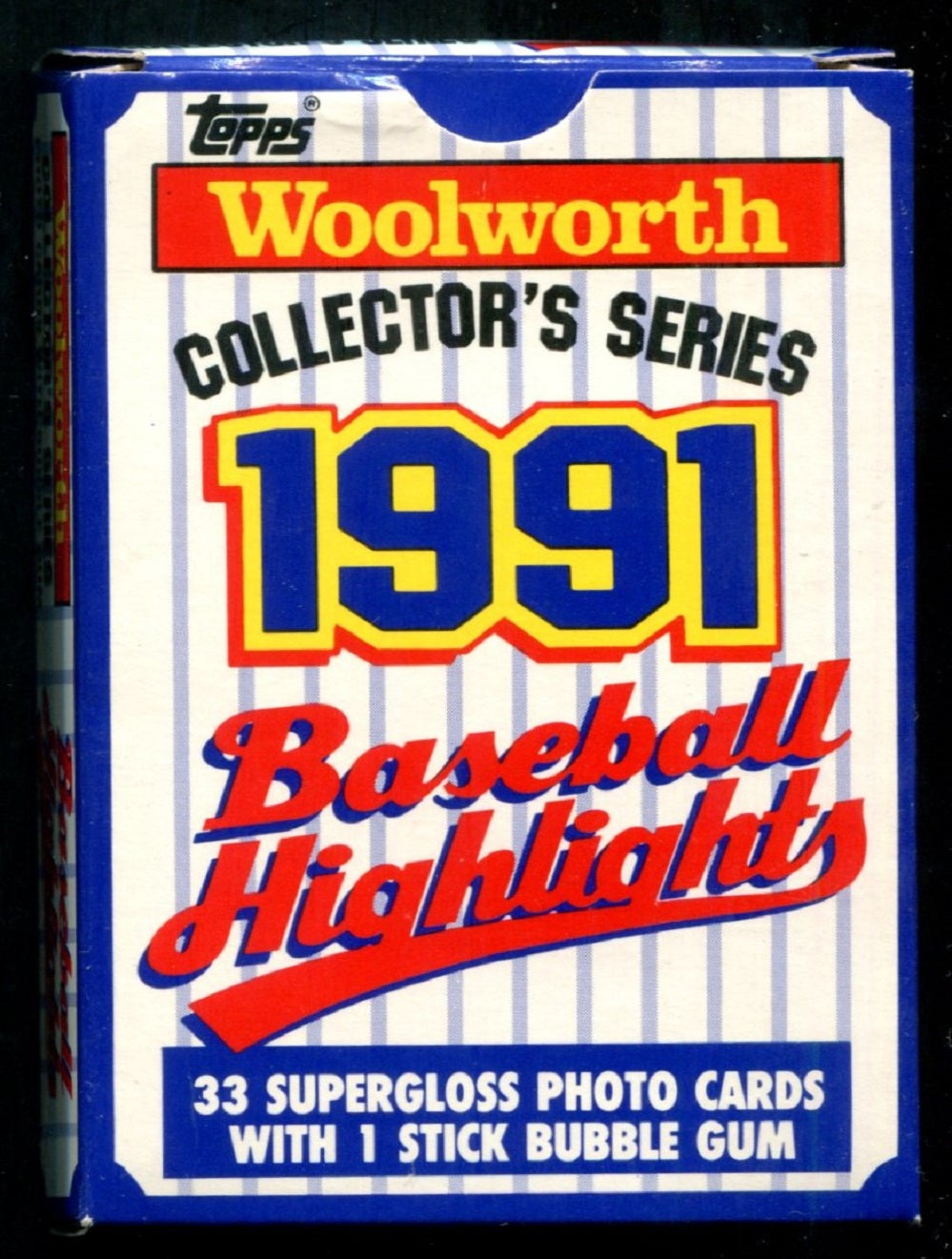 1991 Topps Baseball Woolworth Baseball Highlights Factory Set