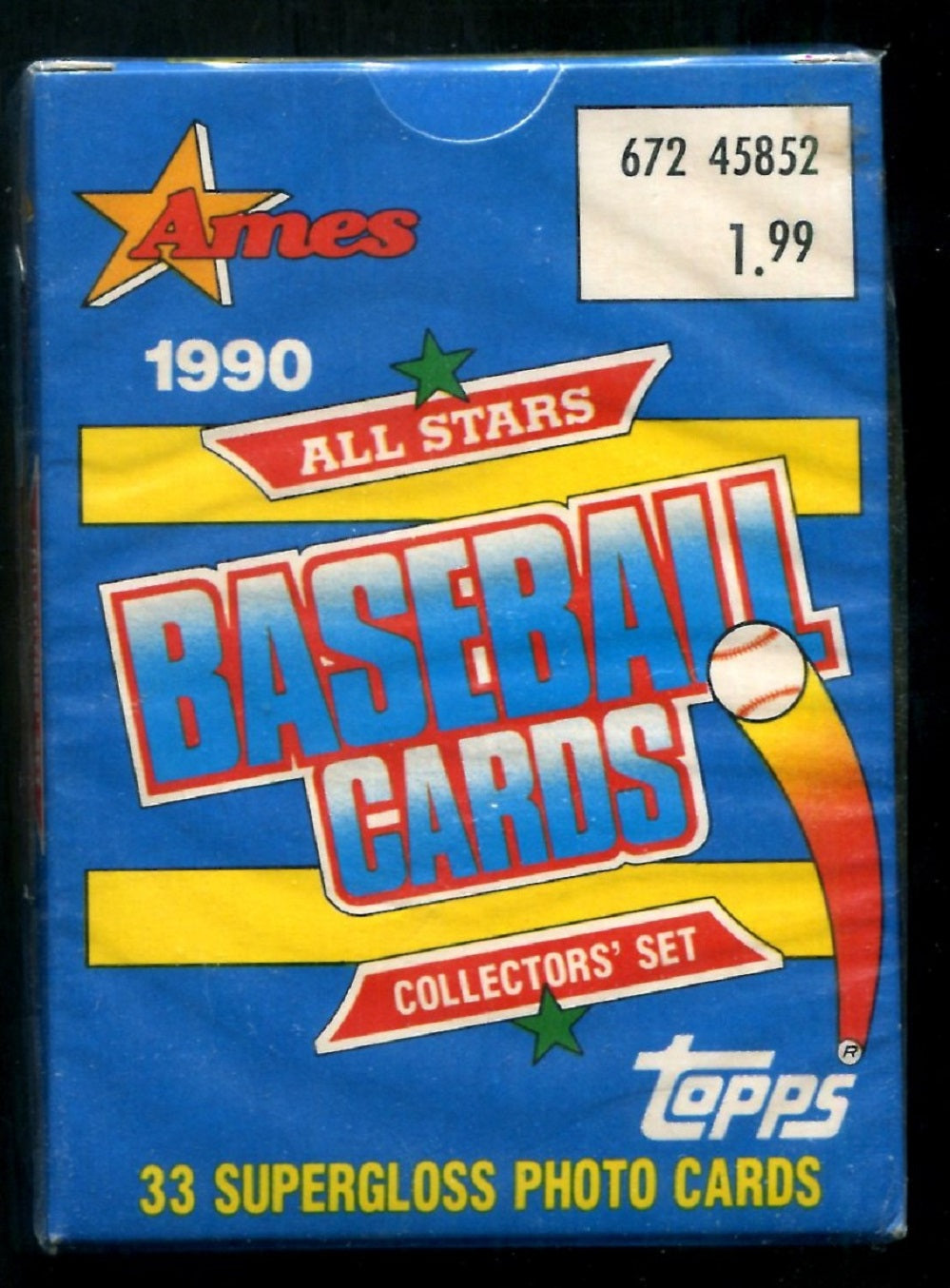 1990 Topps Baseball Ames All Stars Collectors Factory Set