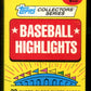 1987 Topps Baseball Highlights Factory Set