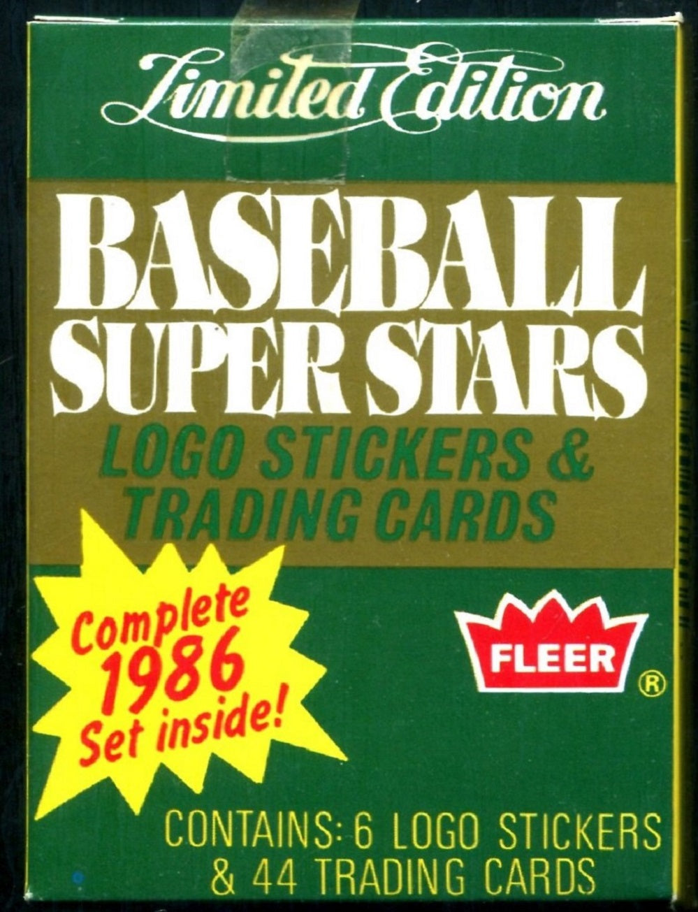 1985 fleer limited edition baseball cards Card #11 Tony Gwynn : Everything Else 1982 Fleer Baseball Complete Set
