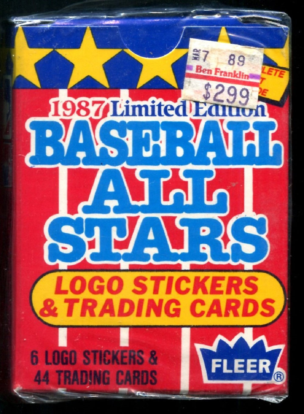 1987 Fleer Baseball Limited Edition All Stars Factory Set